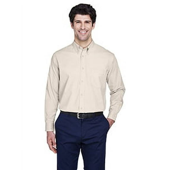 8975 UltraClub Men's Whisper Twill Stone 2XL