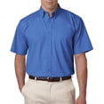 thumbnail image 1 of 8977 UltraClub Men's Whisper Twill Short-Sleeve Plain Dress Shirt, 1 of 3