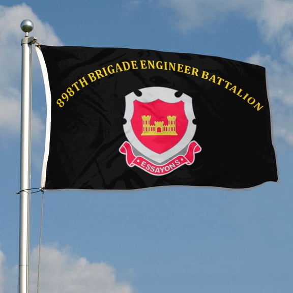 898th Brigade Engineer Battalion 36th Infantry Division US Army Flag 3x5Feet Outdoor Indoor Decoration Flag with Brass Grommets