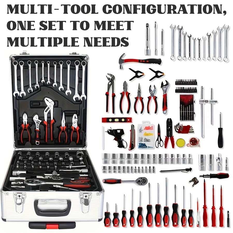 899/52+1 Piece Tool Set - Portable 4-Layer Tool Box with Wheels, 1/4 ...
