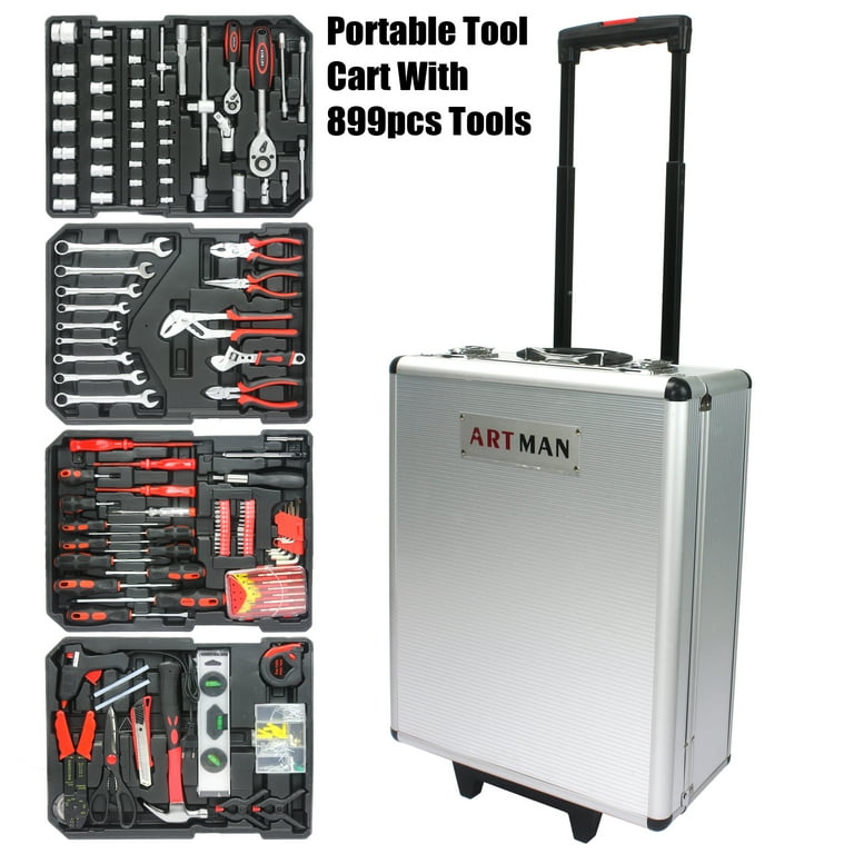 White tool box on wheels deals