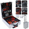 thumbnail image 1 of 899pcs Home Repair Tool Set Kit for Men, Toolbox Storage Case with 4 Drawers, General Household Tool Kit with Rolling Tool Box, Tool Set Kit for Maintenance, Garden, Homeowner, Handyman ,silver case, 1 of 10
