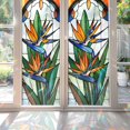 thumbnail image 1 of 89Bloom 17.7 x39.4 Inches Decorative Bird of Paradise Stained Glass Window Film, Window Film for Glass Door Heat Control Anti UV, 1 of 5
