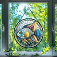 thumbnail image 1 of 89Bloom Angelfish Window Hanging Stained Glass, Angelfish Suncatchers for Windows Stained Glass, Fish Stained Glass Suncatcher, 1 of 8