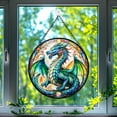 thumbnail image 1 of 89Bloom The Celestial Dragon Window Hanging Stained Glass, The Celestial Dragon Suncatchers for Windows Stained Glass, Stained Glass The Celestial Dragon suncatcher, 1 of 8