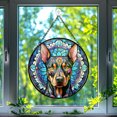 thumbnail image 1 of 89Bloom Doberman Dog Suncatcher, Stained Glass Doberman Suncatcher, Doberman Glass Suncatchers for Windows Stained Glass, 1 of 7