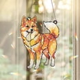 thumbnail image 1 of 89Bloom Finnish Spitz Stained Glass Hologram Ornament, Dog Stained Glass Suncatcher Ornaments Home Decor, Dog Holographic Ornaments, 1 of 4