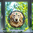 thumbnail image 1 of 89Bloom Golden Retriever Dog Suncatcher, Stained Glass Golden Retriever Suncatcher, Golden Retriever Glass Suncatchers for Windows Stained Glass, 1 of 7