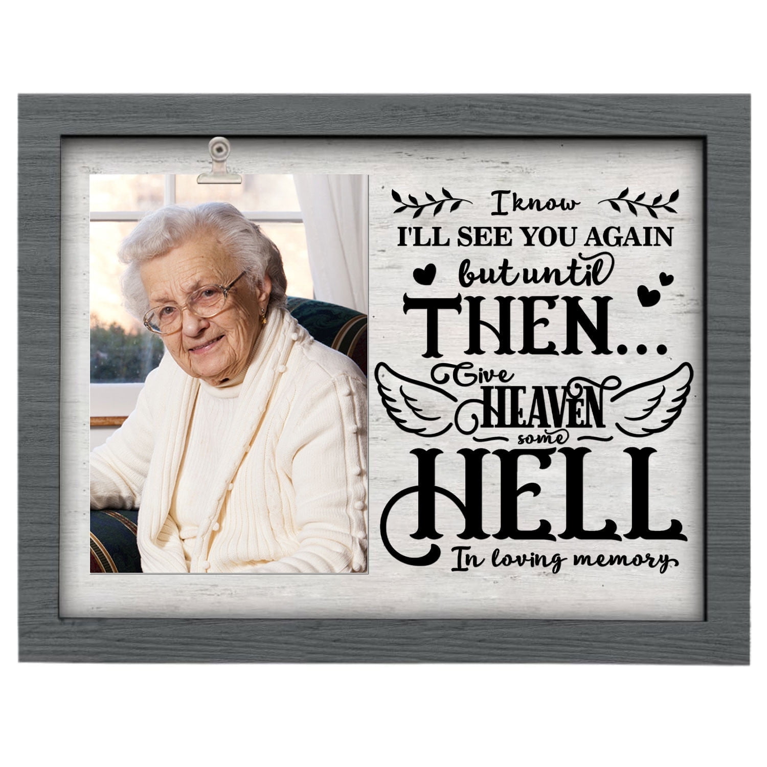 89Bloom Personalized Memorial Picture Frame, Custom Memorial Gifts For ...