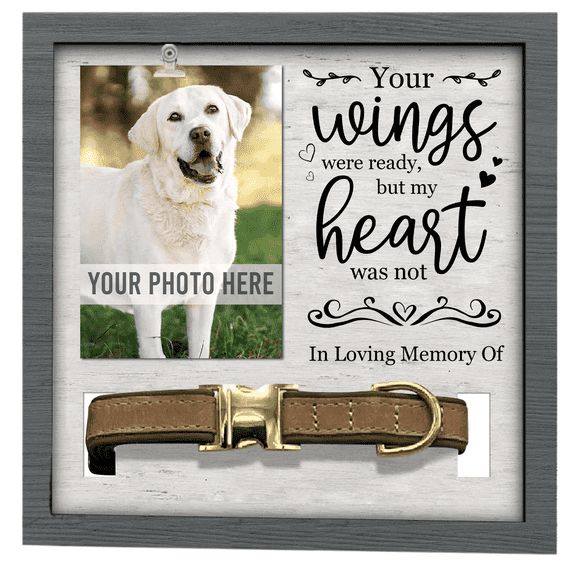89Bloom Pet Loss Photo Sign - Pet Loss Gifts, Dog Memorial Gifts For Loss Of Dog, Pet Memorial Gifts, Cat Memorial, Memorial Picture Frame, Dog Memorial Frame