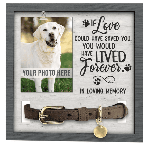 89Bloom Custom Dog Memorial Photo Sign, Pet Memorial Gifts, Dog Memorial Gifts For Women Men, Pet Memorial Photo Frame