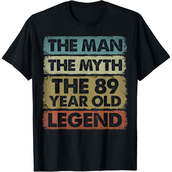 89Th Birthday 89 Year Old Gifts Legend Limited Edition T-Shirt Unisex S-5XL Hot Trending Shirt, Vintage Birthday Gift