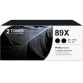 thumbnail image 1 of 89X CF289X Toner Cartridge Black 2-Pack Compatible for 89X CF289X Toner Cartridges for Laser Enterprise M507, MFP M528 Series Printer, 1 of 6