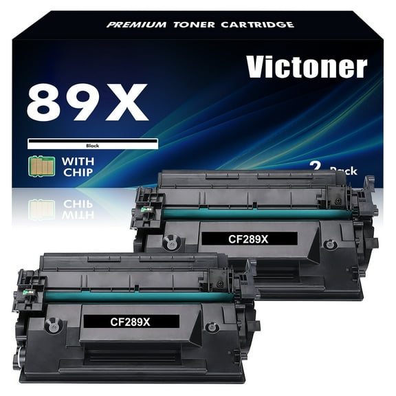 89X CF289X Toner Cartridge with Chip | Compatible Toner Cartridge Replacement for HP 89X CF289X High Yield LaserJet Enterprise M507n M507x M507dn MFP M528dn M528f Flow MFP M528c(Black, 2-Pack)