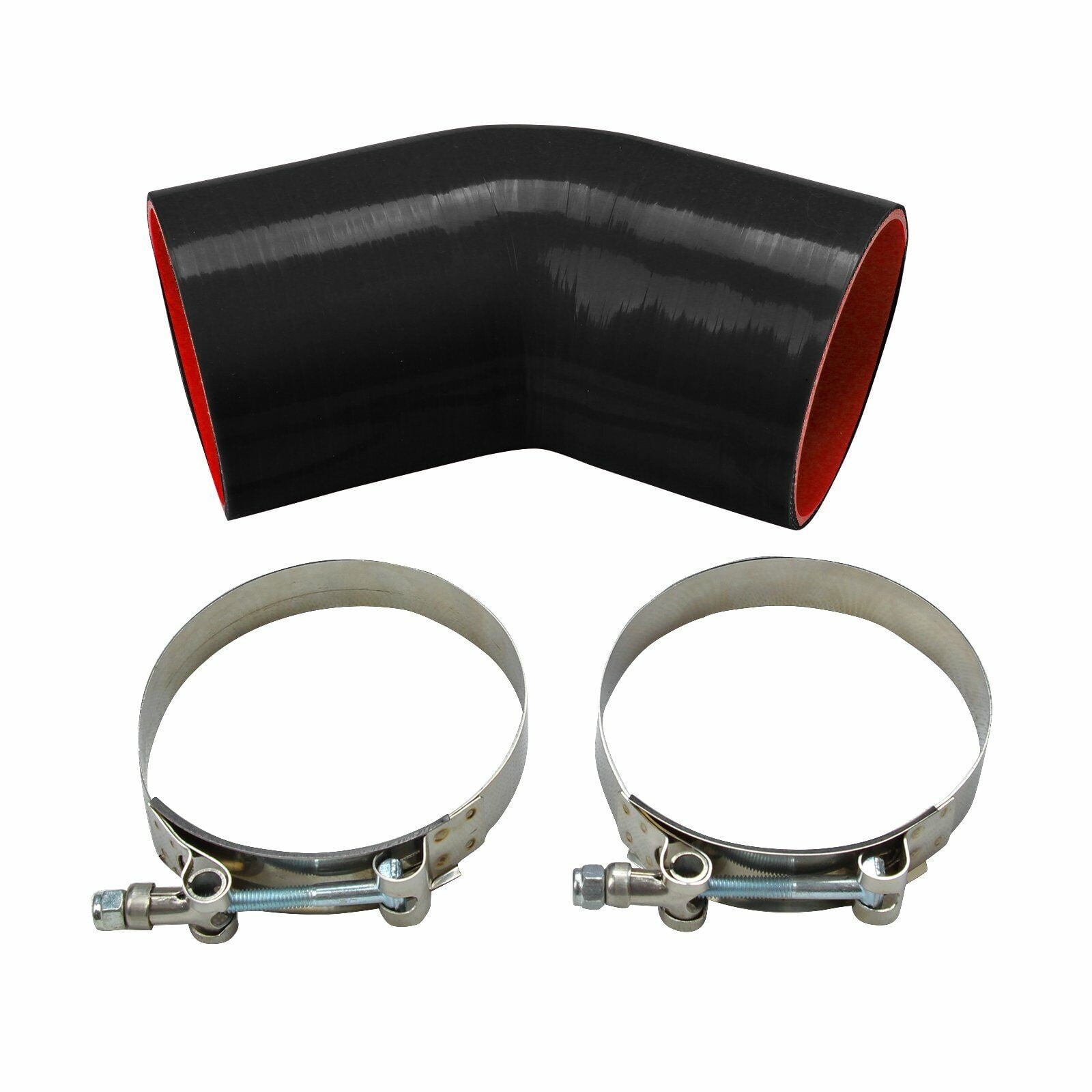 Red Silicone Hose Coupler 3.5" ID X 12" Long - 4-Ply For Turbo, Intake, Intercooler Pipes 4 thumbnail image