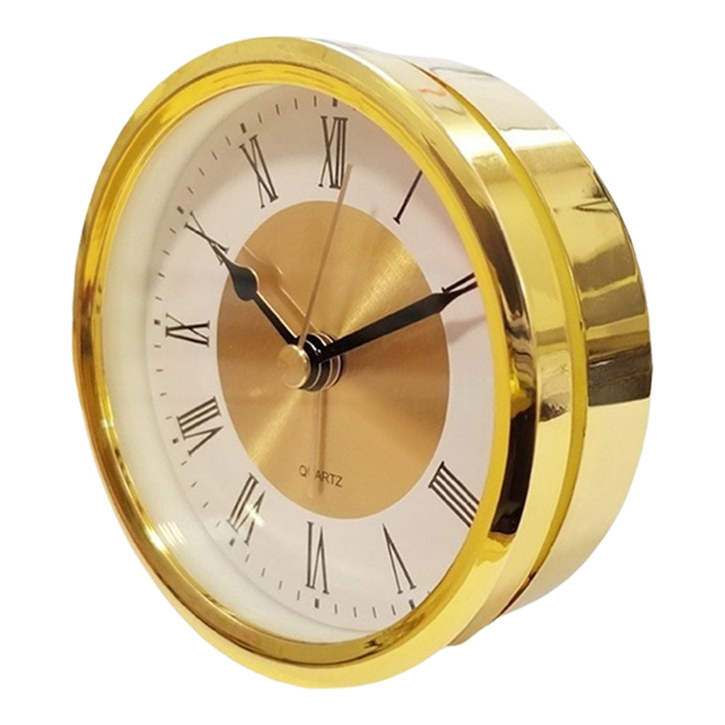 89mm Hole Mounting Clock Mechanism Gold/Silver Trim Skeleton Insert ...