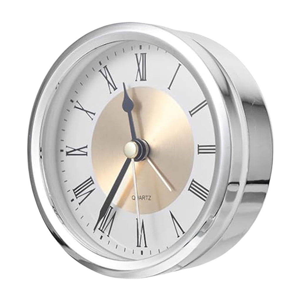 89mm Hole Mounting Clock Mechanism Gold/Silver Trim Skeleton Insert ...