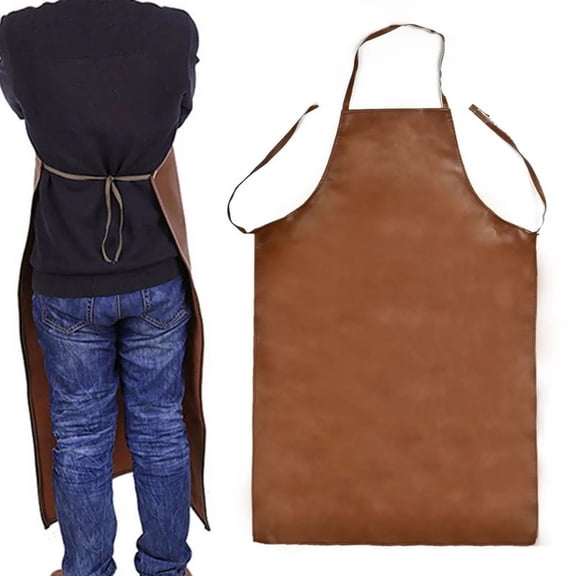89x63Waterproof, Stain-resistant, and Oil-proof Apron Made of Soft Leather, Extra Thick for Durability and Wear Resistance,