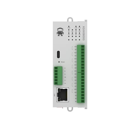 8AI Differential Voltage 0-5V/0-10V/10V Remote IO Module RS485 Ethernet M31-XGXX0800G Modbus Easy Expansion DC 9-36V Virtual Serial Port Remote Upgrade