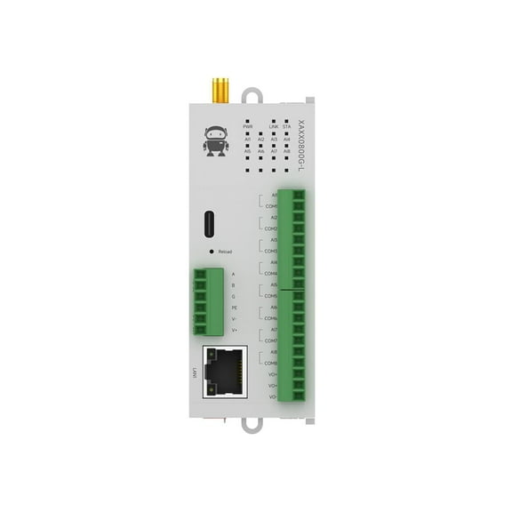8AI RS485 433M Lora Analog Switch Acquisition Remote IO Module Ethernet RJ45 M31-XAXX0800G-L Modbus RTU Long Distance