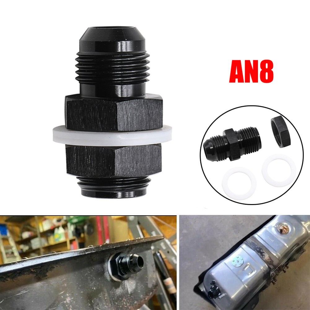 8AN AN8 Flare Fuel Cell Bulkhead Fitting With Washer Fuel Cell Fitting
