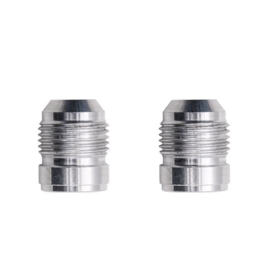 8AN Male Weld on Bung Fitting, Aluminum Male Flare Weldable Fuel Tank Fittings for Fuel Oil Coolant Fluid(2PCS)