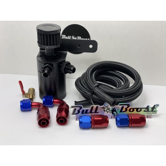 8AN Performance Oil Catch Can 2Port -8AN + Mounting Bracket Kit + Filter