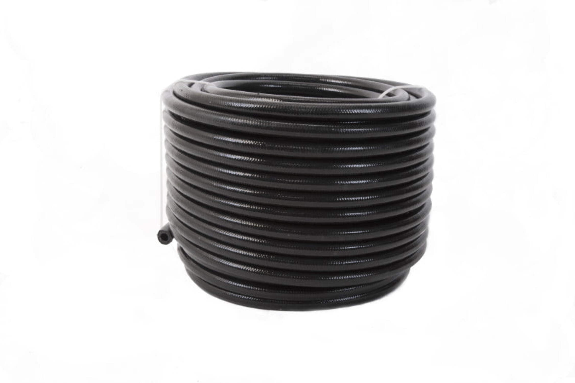 Aeromotive PTFE SS Braided Fuel Hose - Black Jacketed - AN-08 x 20ft