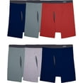 thumbnail image 1 of Fruit of the Loom Men's Coolzone Boxer Briefs (Assorted Colors), 6 Pack - Black/Gray, Medium, 1 of 4