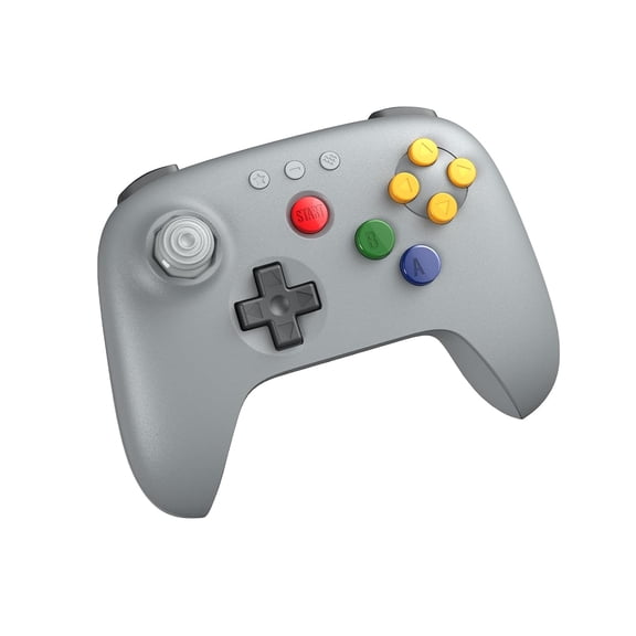 8Bitdo 64 Bluetooth Controller for Analogue 3D, Switch, Switch 2, Windows, and Android (Black)