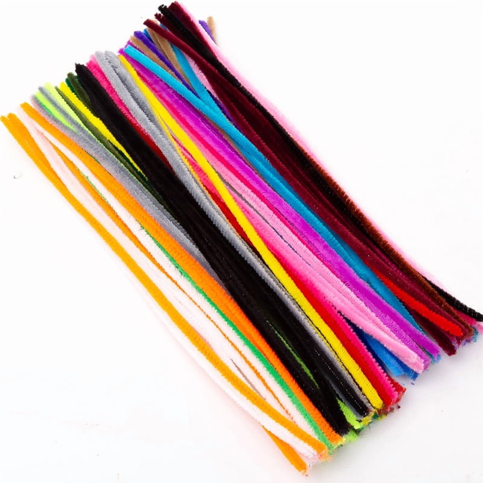 8Bag DIY Plush Sticks Chenille Stems Pipe Cleaners Kid Craft Material Mixed Color 300mm 100pcs/bag