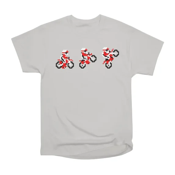 8Bit Bike Rider T-Shirt Tee Gift For Him Merch For Her Apparel For ...