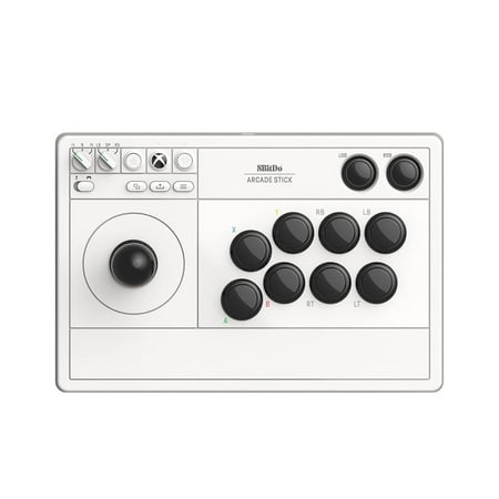 8BitDo Arcade Stick for Xbox - White and Game Pass Code