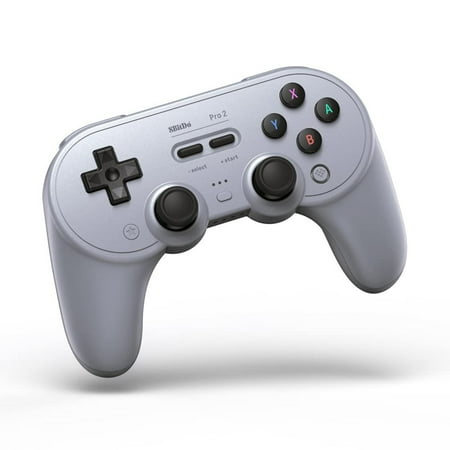 8BitDo Pro 2 Bluetooth Controller for Switch, PC, MacOS, Android, Steam, Raspberry Pi (Gray)