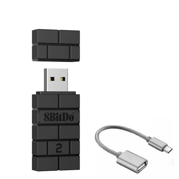 8BitDo USB Wireless Bluetooth Adapter Receiver 2 Compatible with ...