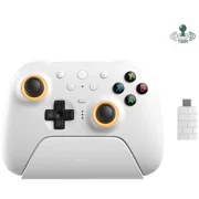 8BitDo Ultimate 2 Wireless Controller for Windows PC, Apple, Steam & Android, Gaming Controller with TMR Joysticks, Hall/Tactile Triggers, Motion Control, RGB Fire Ring, 1000Hz Polling Rate