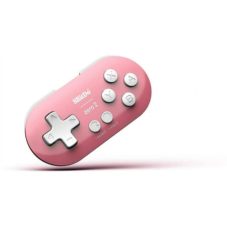 8BitDo Zero 2 Bluetooth Wireless Gamepad Keychain Sized Mini Controller - Pink