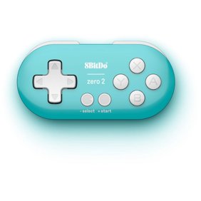 8BitDo Zero 2 Bluetooth Wireless Gamepad Keychain Sized Mini Controller - Turquoise