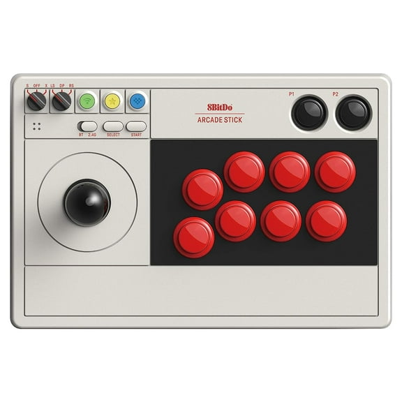 8Bitdo Retro Arcade Fight Stick for Nintendo Switch & Windows - Supports Wireless Bluetooth, 2.4G Receiver and Wired Connections