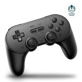 8Bitdo Pro 2 Bluetooth Wireless Gaming Controller with Hall Effect Joystick Update for Switch, PC, Android, and Steam Deck & Apple - Black