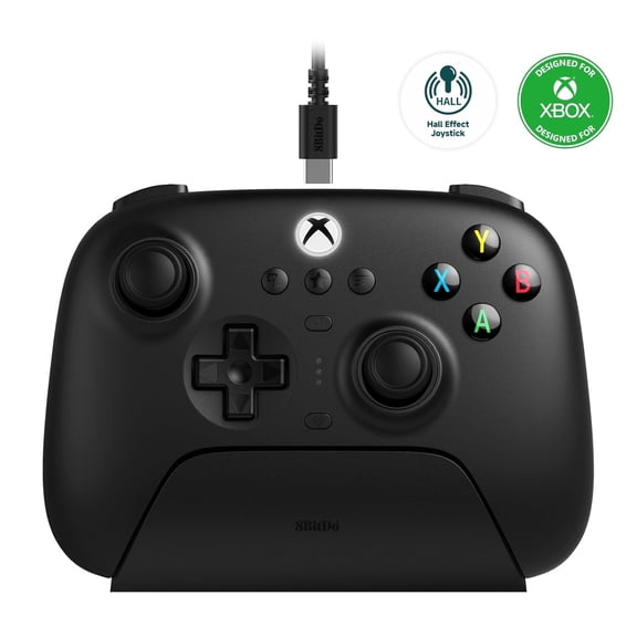 8Bitdo Ultimate 3-Mode Controller, Hall Effect Joysticks, Pro Back Buttons, Wired Only for Xbox Series X|S & Xbox One, Compatibility with Apple, Windows & Android, Officially Licensed (Black)
