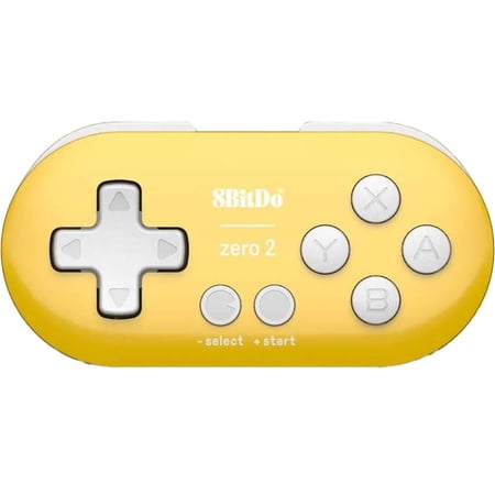 8Bitdo Zero 2 Bluetooth Wireless Gamepad Keychain Sized Mini Controller - Yellow
