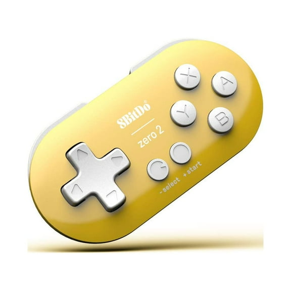8Bitdo Zero 2 Bluetooth Gamepad Keychain Sized Mini Controller for Switch, Windows, Android, macOS & Raspberry Pi(Yellow Edition)