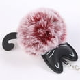 thumbnail image 1 of 8CM Cute Cat Keychain Alloy Fluffy Pendant Key Ring Holder, 1 of 3