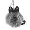 thumbnail image 1 of Cute Cat Keychain Pendant – 8CM Women Key Ring Holder with Pompoms – Stylish Durable Accessories for and Keys – for Cat Lovers, 1 of 1