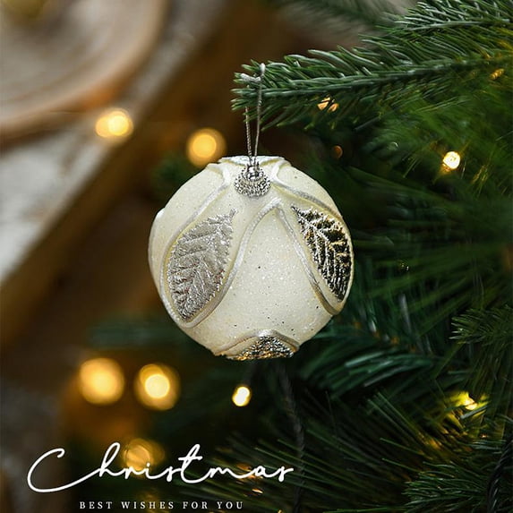 8CM Fabric Christmas Balls Ornaments for Christmas Tree Decorations Christmas Tree Pendant Colorful Balls Christmas Hanging Balls
