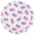 thumbnail image 1 of Red/White/Blue American Flags Disposable Paper Plates, 10", 8 Count, Patriotic by Way To Celebrate, 1 of 5