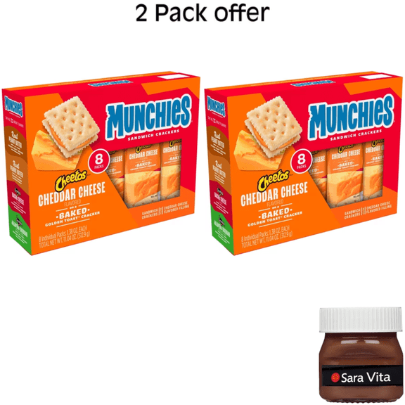 8CT MUNCHIES CRACKERS GOLDEN TOAST CHEETOS CHEDDAR CHEESE 11.04OZ