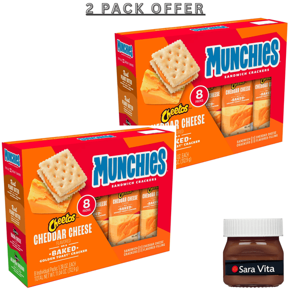 8CT MUNCHIES CRACKERS GOLDEN TOAST CHEETOS CHEDDAR CHEESE 11.04OZ