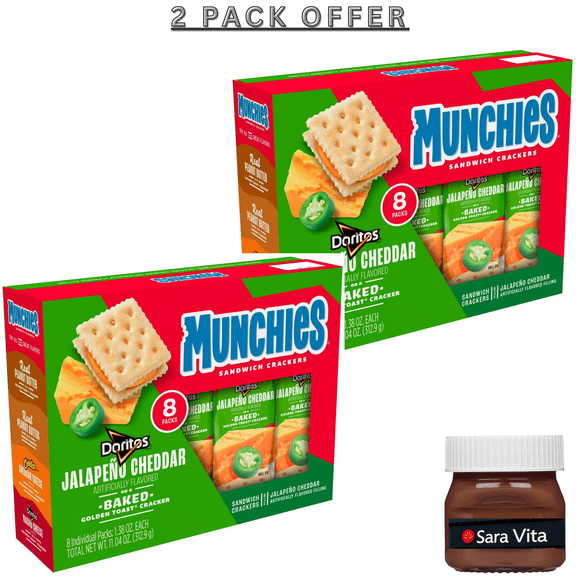 8CT MUNCHIES CRACKERS JALAPENO CHEDDAR 11.04OZ